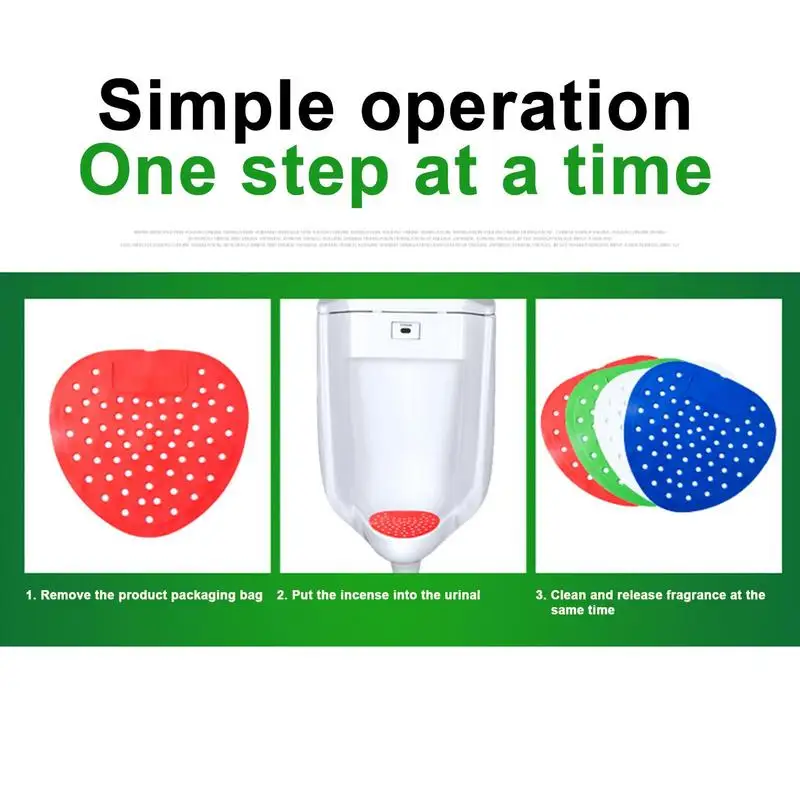 

Urinal Deodorizer Screen 10PCS Eco Friendly Filter Urinal Mat Natural Air Freshener Harmless Urinal Pad Multifunctional Safe For