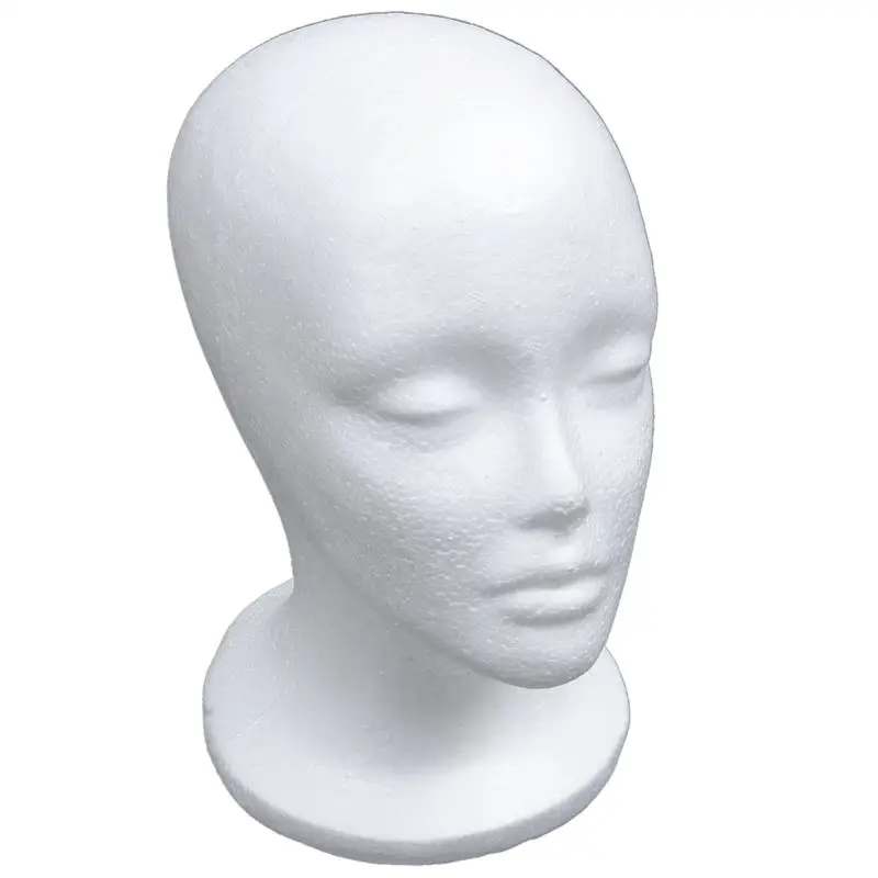 Female Foam Mannequin Head Model Hat Wig Display Stand Rack