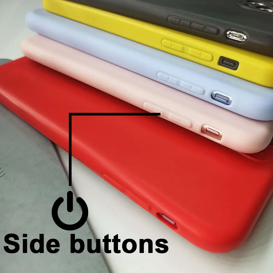 Stylish Black Pink Red Silicone Matte Case - Cute Protective Phone Cover