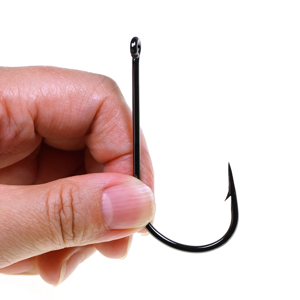 ICERIO 2X Starke Wide-Gap-Fliegenbindehaken für Hecht/Barsch/Muskellachs/Salzwasser (Sabiki, Carnivore Big Game Streamer) – Detail 8