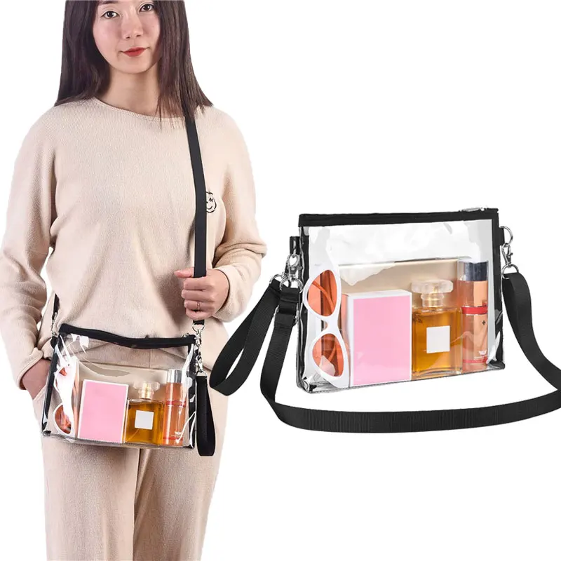 

Clear Crossbody Purse Bag Stadium Approved Messenger Bags Adjustable Strap For Concerts Festivals Hot