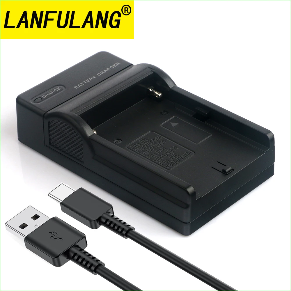 NP-FM50 NP-FM55H Camera Battery Charger Compatible for Sony NP-FM30 NP-FM70 NP-QM71 NP-QM71D NP-FM90 NP-FM91 NP-QM91 NP-QM91D