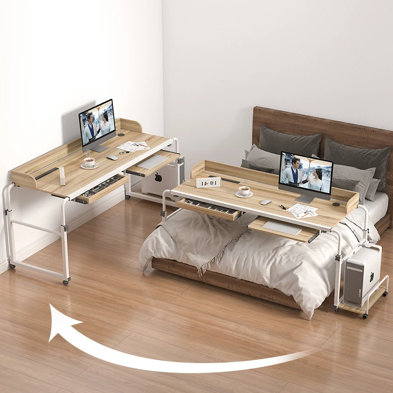 Table de lit Mobile multifonctionnelle avec roulettes, hauteur réglable,  pour chambre à coucher - AliExpress