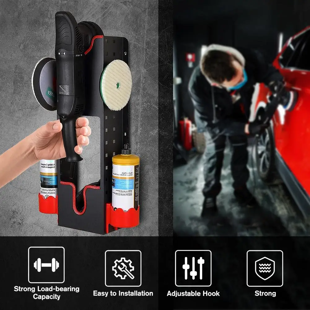 Wall-mounted Polisher Tool Holder Dedicated Placement Of Spray Bottle Rack For er Machines Cutting Machines Polishing