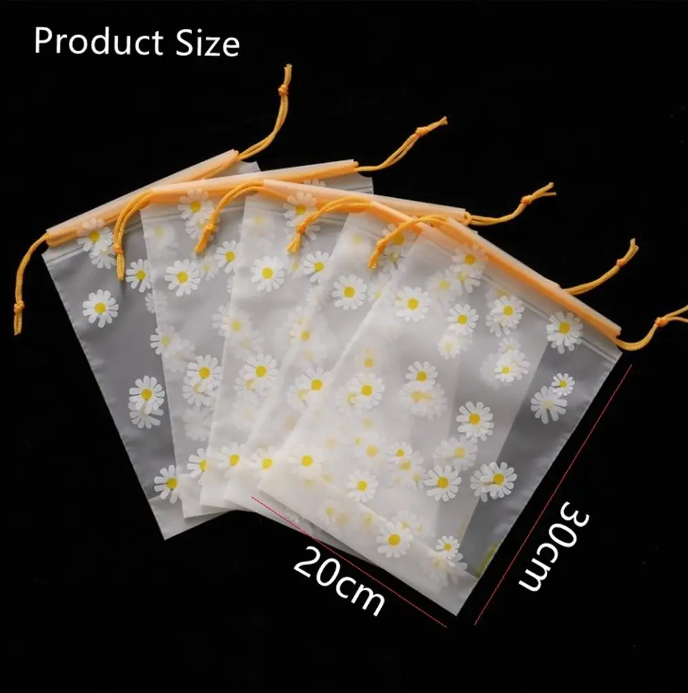 Storage Bag 1PC Drawstring Waterproof Packaging Matte Transparent Household Travel Clothing Wardrobe Foldable