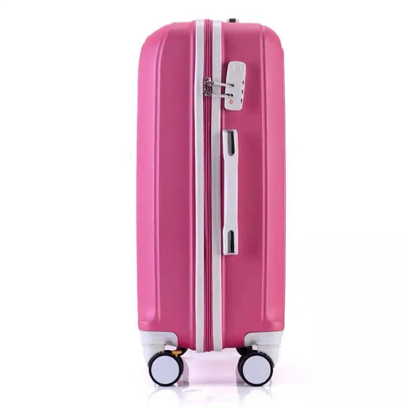 ABS+PC luggage set travel suitcase on wheels Trolley luggage carry on cabin suitcase Women bag Rolling spinner wheel travel bag pull bar suitcase