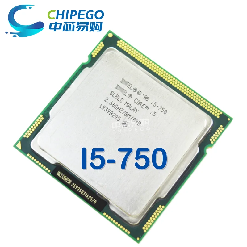 Intel Core I5-750 I5 750 2.6 Ghz Processore Cpu Quad-Core Quad-Thread Usato 8M 95W Lga 1156 Spot Stock
