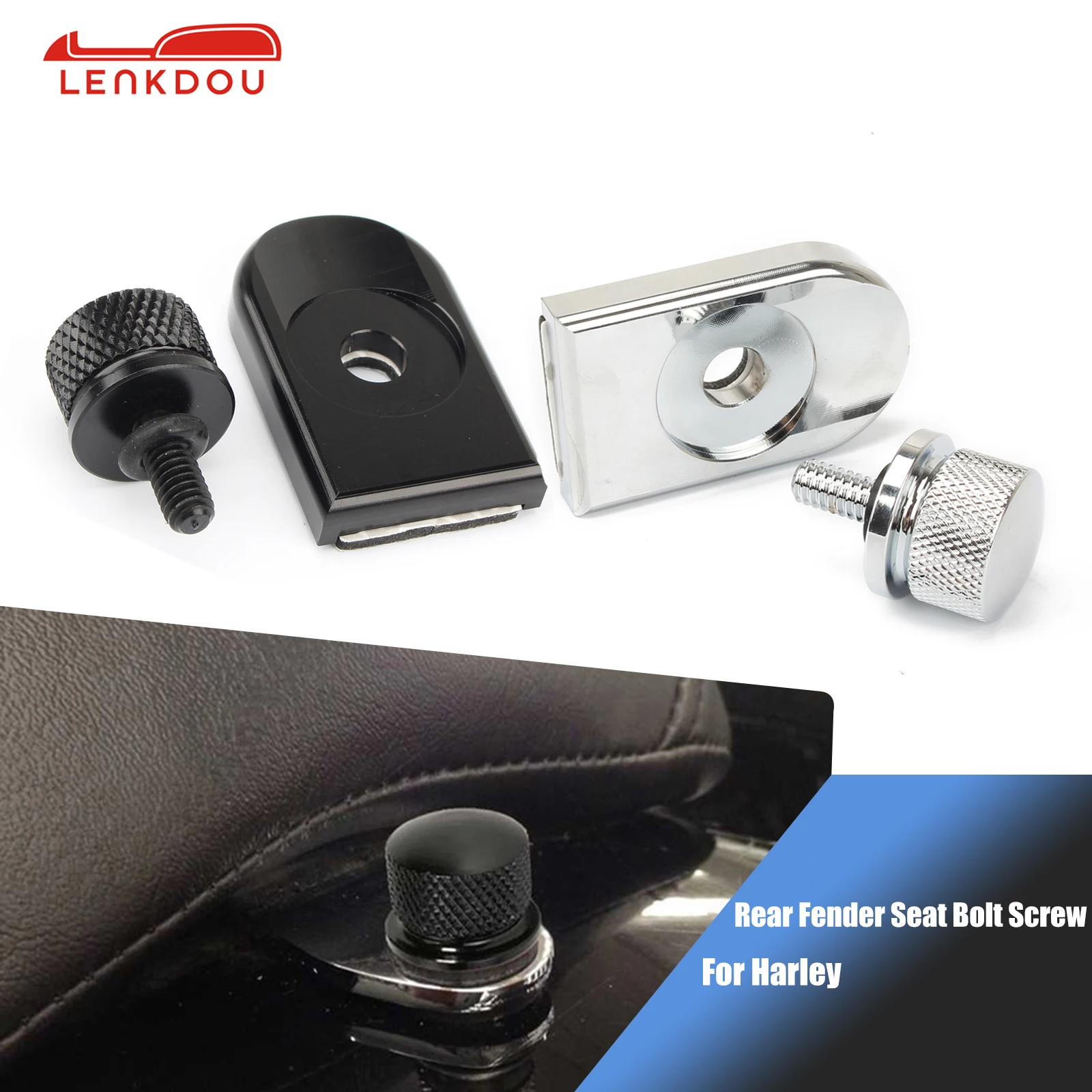 

Rear Fender Seat Bolt Screw Nut Kit For Harley Sportster Street Glide Dyna Softail Touring Motorcycle Accessories Knob Cover