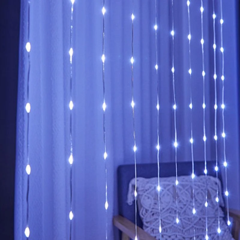 

3M/4M/6M LED Curtains Fairy Light Christmas Garland String Light for Home Living Room Window New Year Christmas Decoration Light