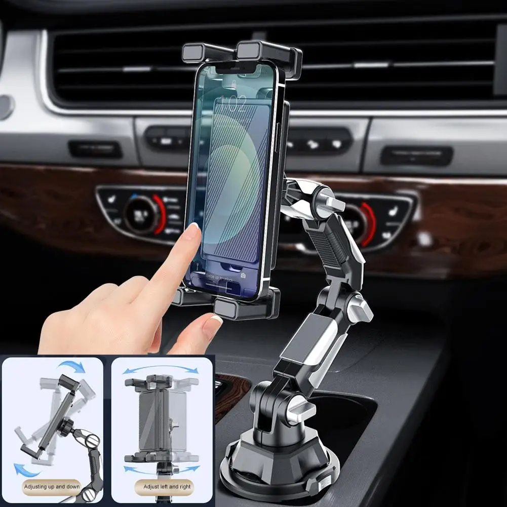 Auto-Getränkehalter, Tablet- und Telefonhalterung, universeller Ständer mit verstellbarem langen Arm für iPad, für Samsung Galaxy Tab, für Kindle – Detail 4