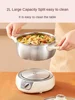 Electric cooking pot stainless steel electric hot pot small multi-functional noodle cooking  split instant noodle pot 2