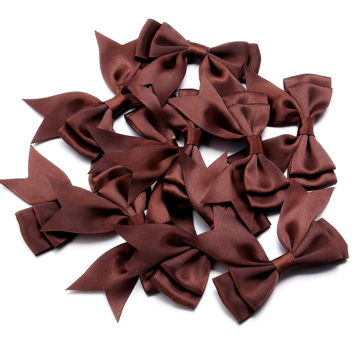 10 teile/los Satin Band Bögen Nette Bunte Dacron Doppel Schicht Bowknot Bogen Blume Für DIY Handwerk Kleidung Dekoration Zubehör – Detail 8
