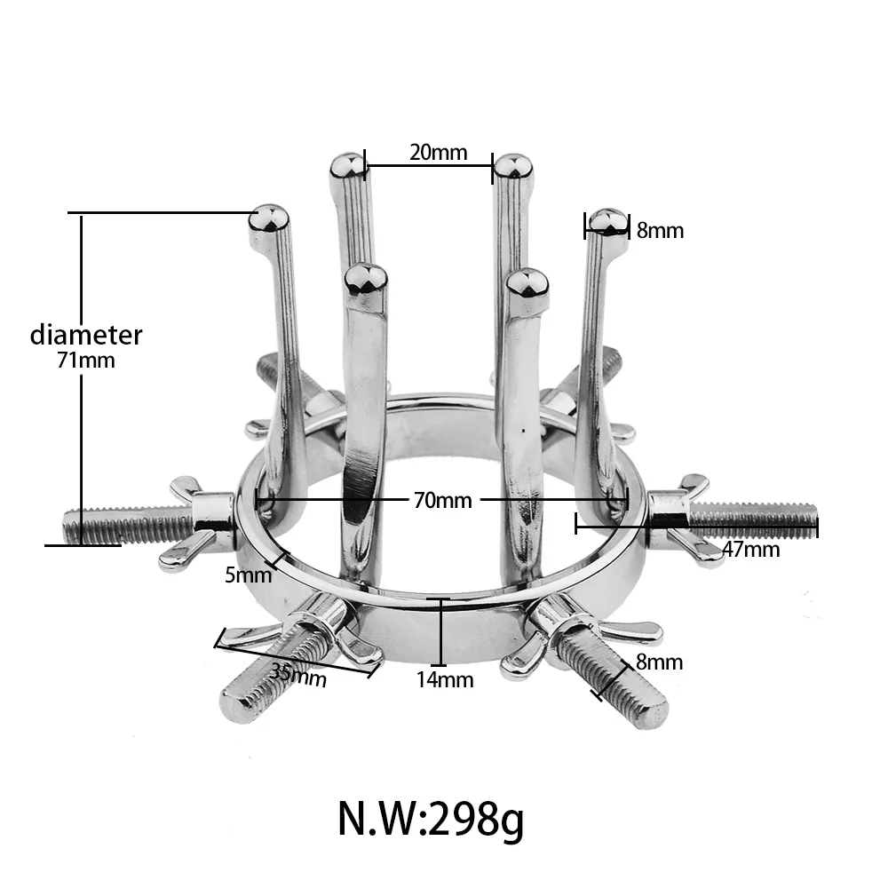 Metal Anal Expander Vaginal Dilator Spreader Huge Speculum Masturbation Plug Fisting Sex Toy Men Women Exotic Anus Accessories