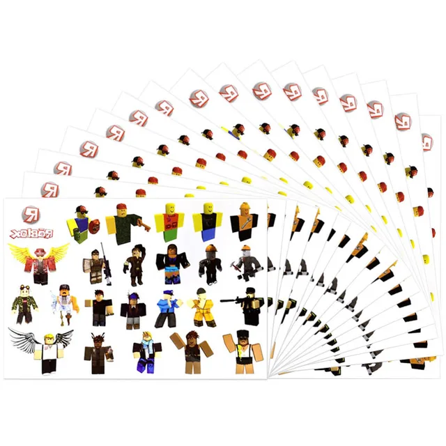 Roblox Temporary Tattoo stickers original random 1PCS action figure surprise Cartoon kids girl boy Christmas birthday gifts Toys 5