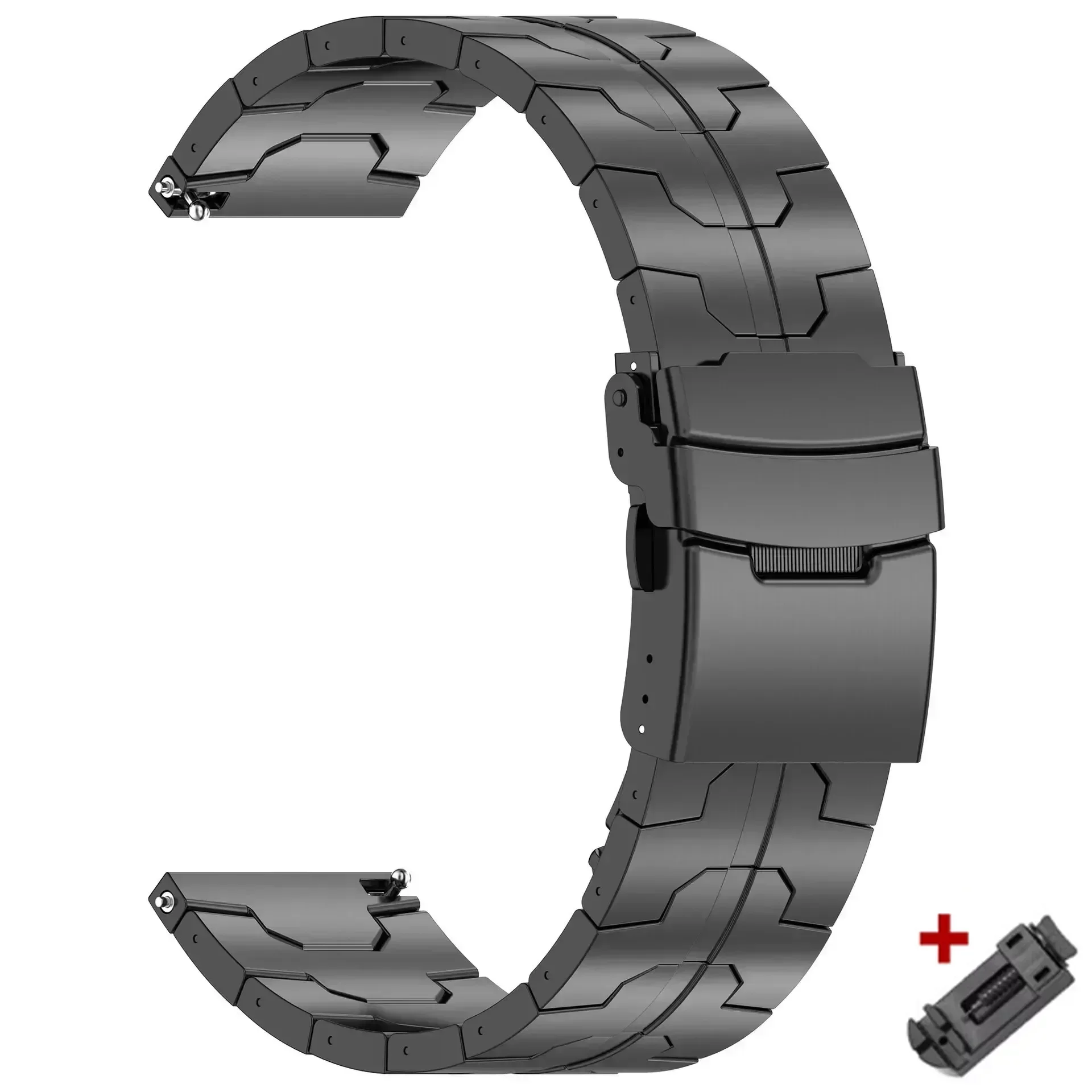 Luxury Titanium Watchband Bracelet, 22mm Adjustable Strap, Premium Design