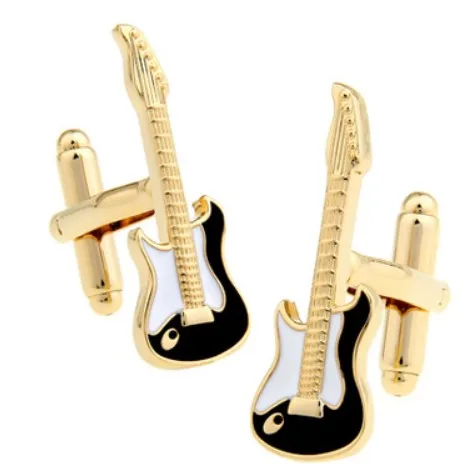 Crystal Cufflinks iGame Guitar Cuff Links Quality Brass Material Music Instrument Series Cufflinks For Wedding Men