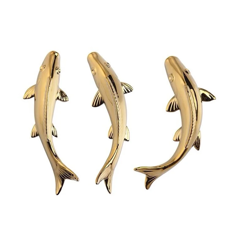 Chinese Ceramic Fish Group Wall Decoration Items Home Living Room Background Wall Accessories Art Office Hotel Cafe Sticker