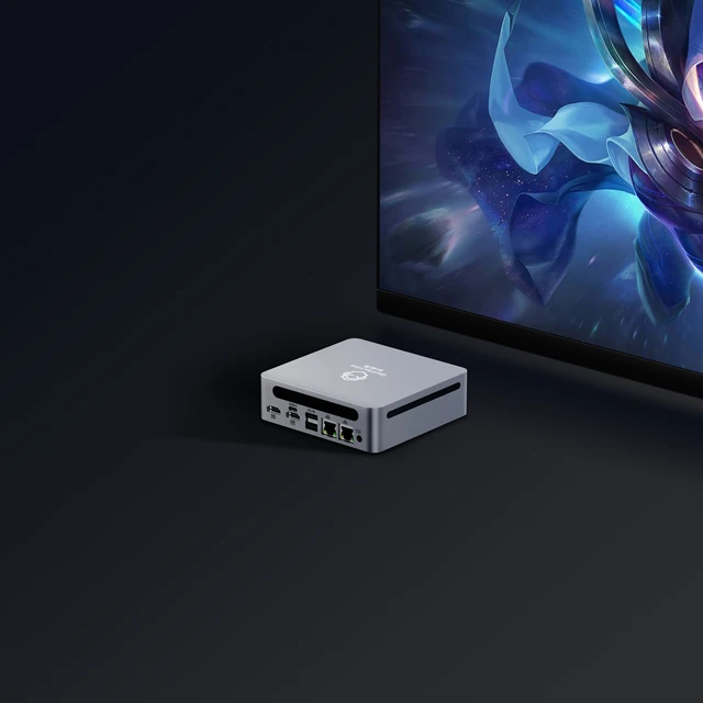 GenMachine Ryzen9 7940HS Mini PC R9 Windows10/11 LPDDR5 WIFI6 BT5.2 double canal NVME4.0 ordinateur de jeu de bureau pc gamer bricolage 3