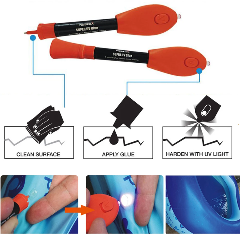 UV Glue Kit with Light Super Glue Plastic Welding Kit Plastic