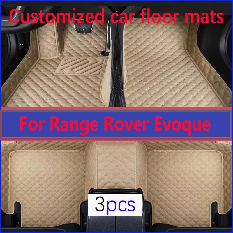 

Автомобильные коврики LHD для Land Rover Range Rover Evoque 2015 2014 2013 2012 SUV, 4 двери, автомобильные аксессуары, коврики, кожаный Стайлинг