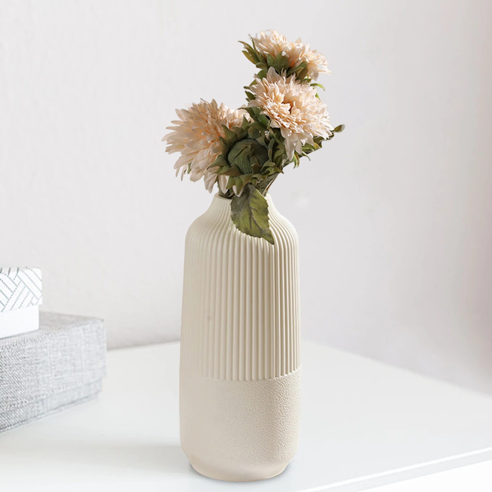Modern Flower Vase Flower Pot Basket Nordic Home Decoration Vase Minimalist Vase for Home Table Office Bedroom Decors
