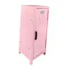 Small Makeup Storage Cabinet Cute Vertical File Cabinet Organizer Box for Makeup Brush Cotton Pad Girls Hallway Bedroom 2