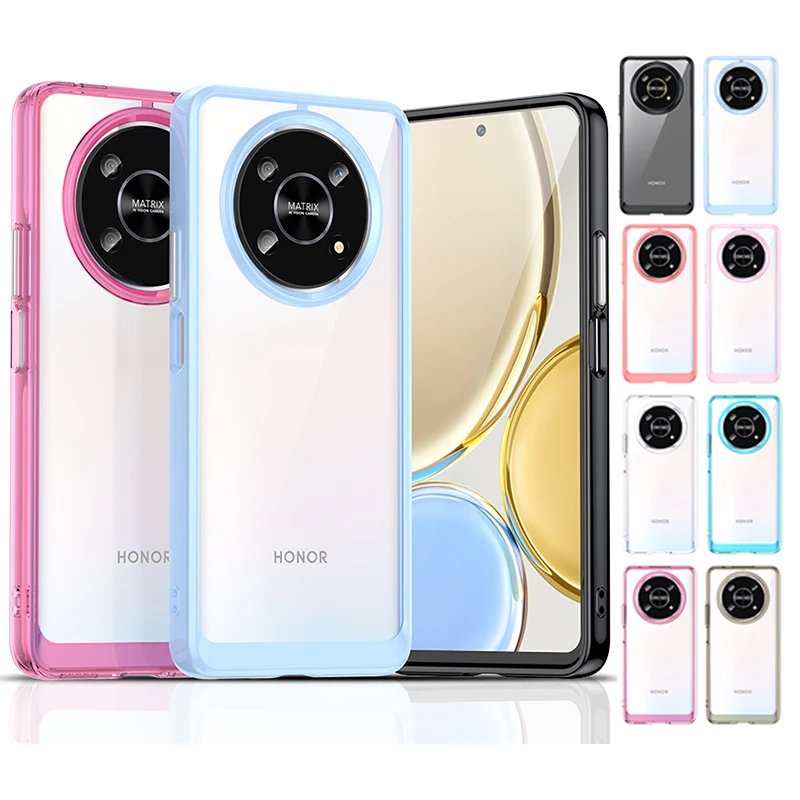 Per Honor X9 5G Custodia Cover Honor X9 Capas Antiurto Posteriore Colore Trasparente Trasparente Per Fundas Honor Magic 4 Lite X 9 X9 X8 Cover