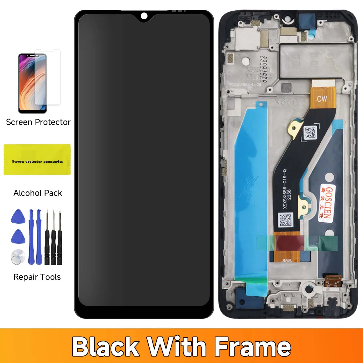 Display LCD + Touch Screen Per Infinix Hot 30i (X669) – Assemblaggio Completo