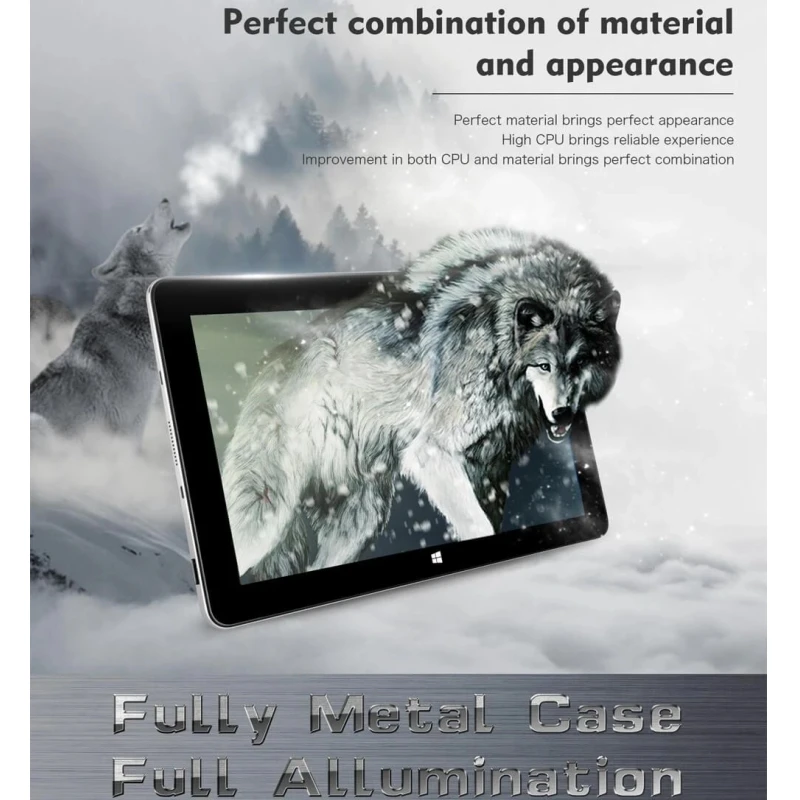 10.6 Inch Windows 10 C24S Tablet PC 2GB DDR RAM 32GB ROM Z3735F 32 Bit Quad Core Battery 6600mAh 1366 x 768 Pixel 2