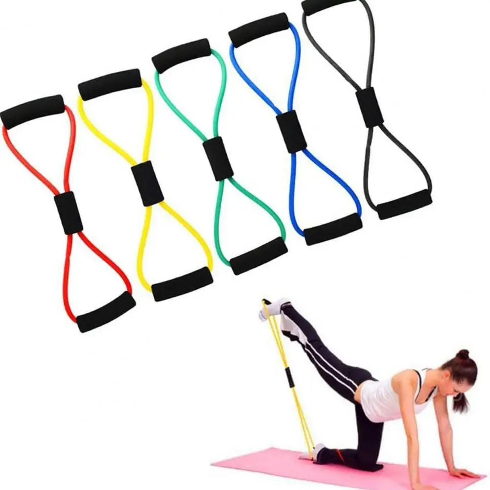 Yoga Fitness Kit Pilates Ring Yoga Ball Glute Booty Band Figure 8 Resistance Band Stretching Belt Gym Equipment 11Pcs/Set