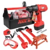 Kids Tool Set Pretend Play Construction Toys With Toolbox Kids Tools With Electronic Toys Drill Bits Construction Accessories 1