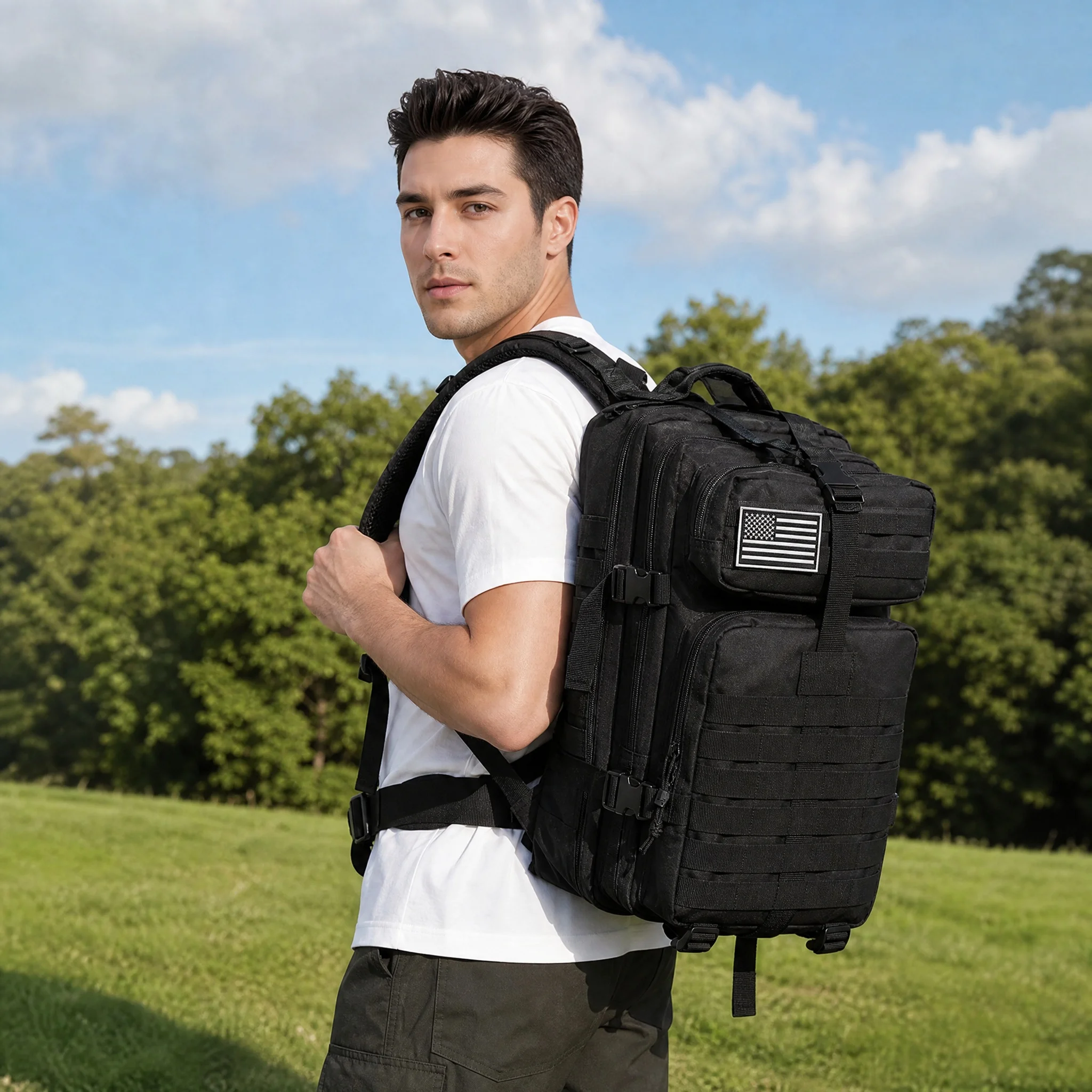 Classic Bag Big Capacity Tactical Backpack Camouflage Travel Outdoor Hiking Backpacks Men_voghion.com