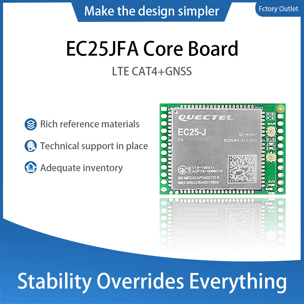 

LTE CAT4 Development Boards EC2JFA EC25JFA-512-STD Core Board 1pcs