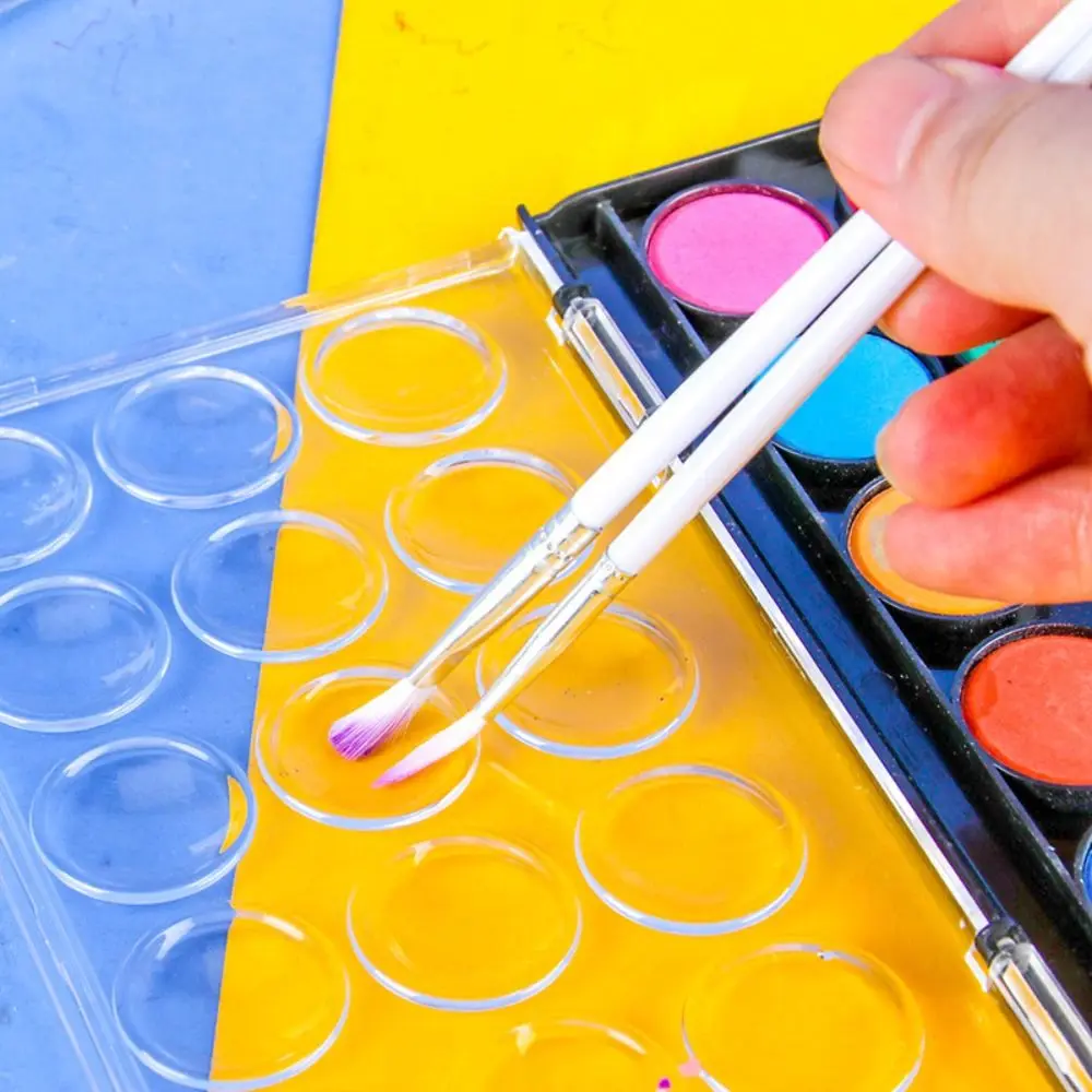 12/18/24/36Colors Solid Watercolor Paint Set Metallic Glitter Plastic Box Watercolor Pigment Painting Pigment Set Students 3
