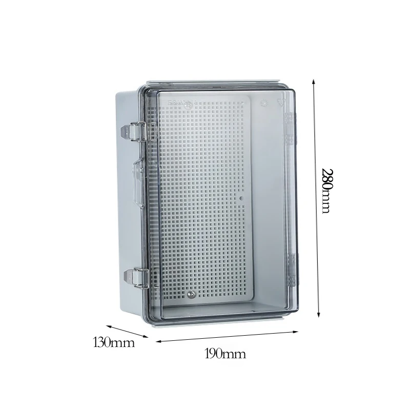 12*8*5.2 Inches IP67 Waterproof Transparent/Gray Enclosure Box Electronic  Instrument Case ABS Plastic Outdoor Juction Box