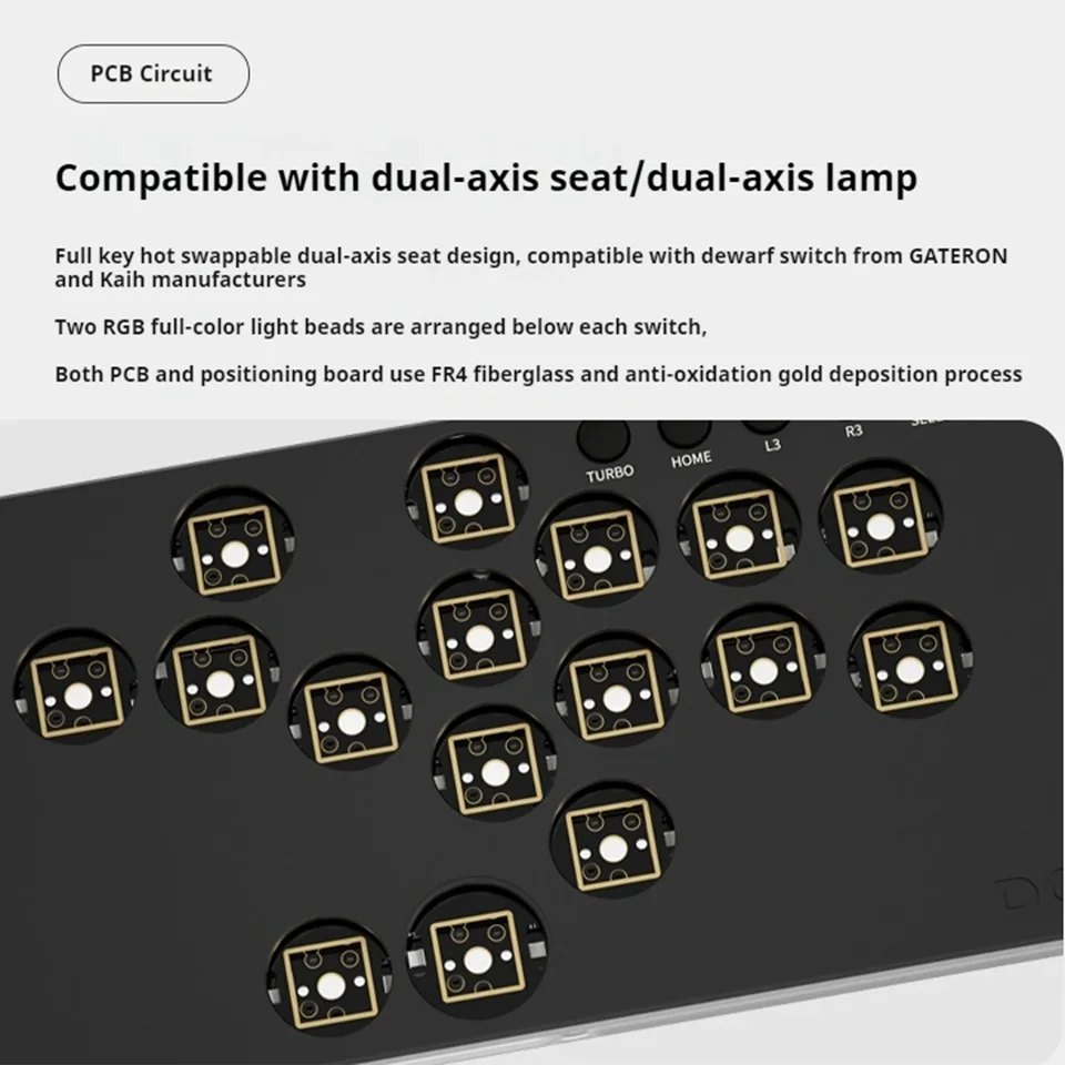 DOIO KBGM-H06 レバーレスコントローラー DOIO KBGM-H06 レバーレスコントローラー アケコン アルミ製