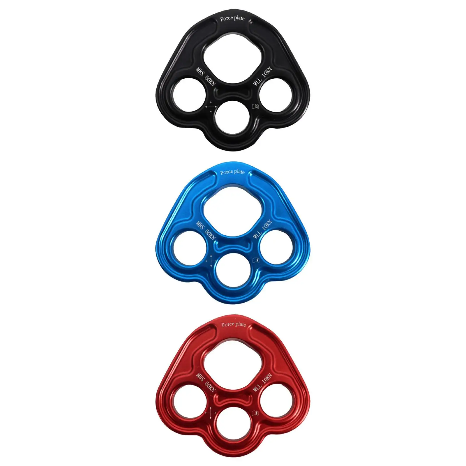 

Outdoor 4 Holes Paw Rigging Plate Outdoor Activities Work Rigging System Lightweight Rope Access Climbing Anchor