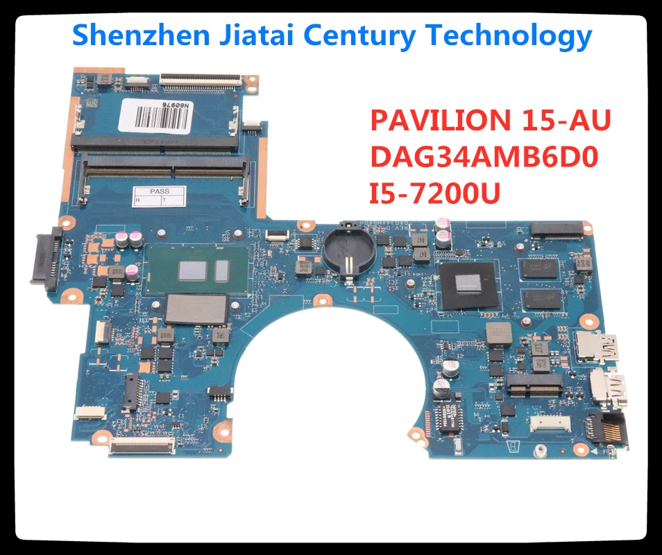 

Материнская плата для ноутбука HP Pavilion 15-AU I5-7200U 940MX 2 Гб Mainboard907406-601 907406-001 DAG34AMB6D0 SR2ZU DDR4