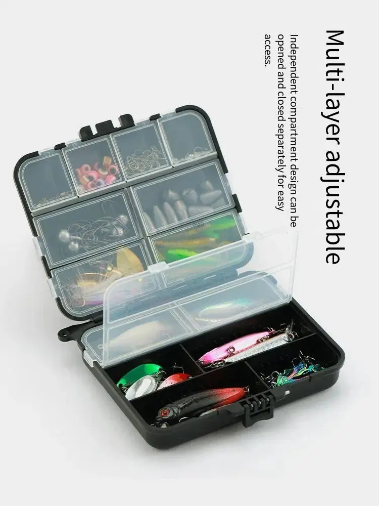 PD Fishing Tackle 162/137 Piece Set Iron Plate Sequins Road Runner Lure Soft Bait Cranks Accessories Boxed Accessories