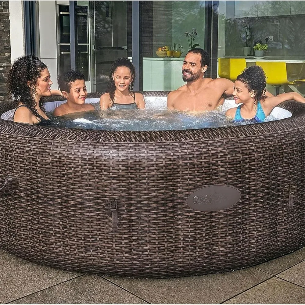 Large Round AirJet 7 Person Inflatable Hot Tub 5