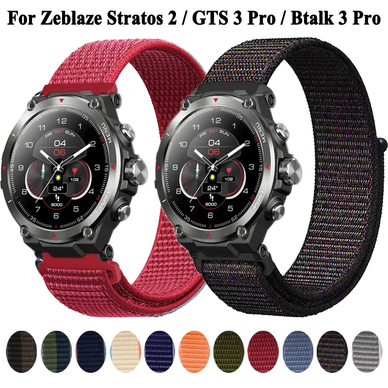 Premium 22mm Nylon Watch Strap - Versatile and Secure Wristband Replacement