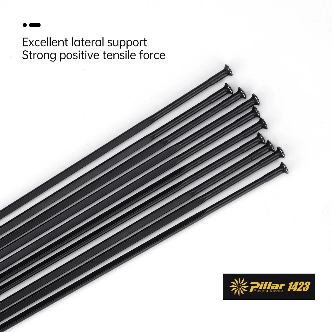 1Pcs Pillar 1423 Spoke Straight Pull 266mm-302mm Without Spoke Nipple bicycle spokes