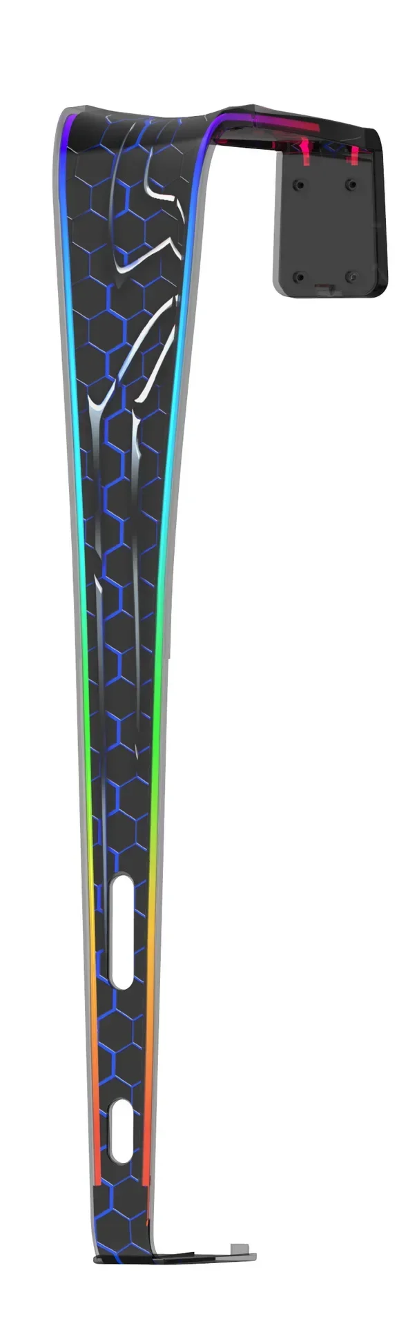 NEW PG-P5S01 Game Console Dust Cover for P5 Slim Digital&Disc Versions with 9 RGB Light Effects, Anti-Scratch&Dust Protection