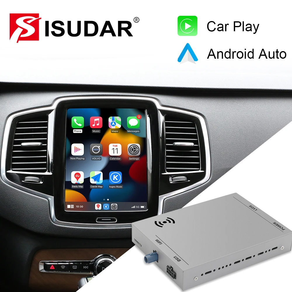 Isudar Wireless Carplay For Volvo Xc90/xc60/xc40/s90/s60/v90/v60 Full