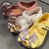 Bowtie Candy Girl Pvc Bow Princess Jelly Sandal Shoes 1