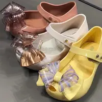 Bowtie Candy Girl Pvc Bow Princess Jelly Sandal Shoes 1