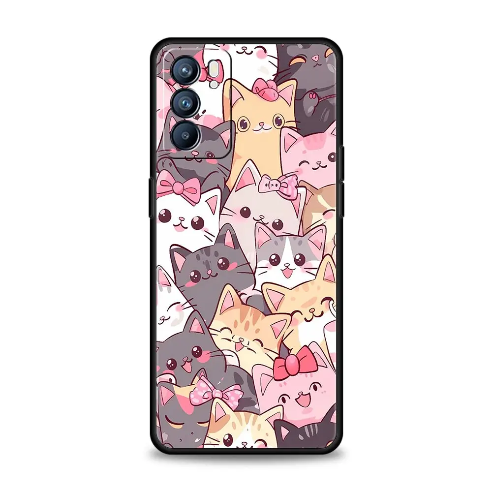 Cute Cartoon Cat Phone Case - Stylish Protective Cover