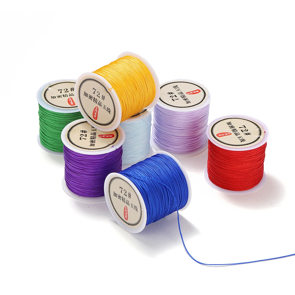 1Mm Rood Koffie Macrame Cord Sterke Gevlochten Zij... - Vicedeal