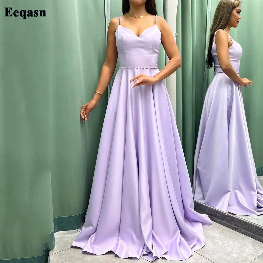 

Женское длинное вечернее платье Eeqasn, бордовое Тюлевое платье с V-образным вырезом, оборками и открытой спиной, бальное платье для выпускного вечера