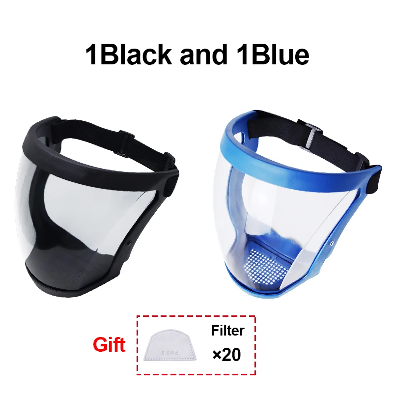 Clear Protective Face Shield – Full Coverage Safety Mask for Workplace and Kitchen Use